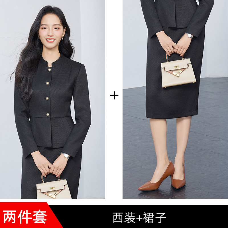 black suit dress
