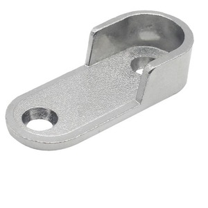 Support de tringle à vêtements en alliage de zinc pour armoire, fixation murale, base standard épaissie de petite taille - Product Image 2