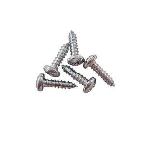 Vis autotaraudeuses M4.8 x 13 mm à tête cylindrique, plaquées CR3+ Zinc 5U, vis autotaraudeuses pour toiture, acier au carbone C1022, Homn Reen - Product Image 1