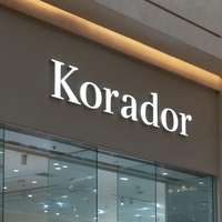 Panneau publicitaire Kelly personnalisé pour les magasins en chaîne en intérieur, enseigne lumineuse, lettres en relief 3D, enseigne publicitaire à LED