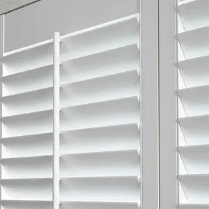 Modern Fashion Used PVC Plantation Shutters Interior Security Louver Window Shutters Horizontal Exterior Blinds Shutter Outdoor