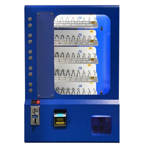 Wall mounted vending machines for foods and drinks and snack