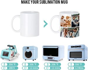 White Ceramic <b>Mug</b> Set 11Oz Blank Sublimation <b>Mugs</b> with Kraft Gift <b>Box</b> for Printing and Gifting - Product Image 4