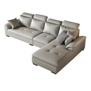 أريكة سرير جلدية متعددة الوظائف مخصصة من مصنع صيني بتصميم فاخر للفنادق وغرف المعيشة - Product Image 6