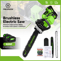 Nouvelle conception ONEGREEN, tronçonneuse électrique numérique industrielle sans balais 588VF 5025, batterie au lithium rechargeable adaptable 21V