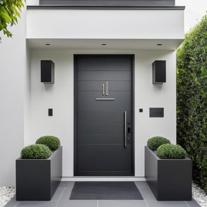 Portes d'entrée en aluminium résidentielles américaines ZEKIN pour villa extérieure, porte principale anti-effraction - Product Image 6