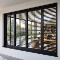 Volets pliants en aluminium haut de gamme pour intérieur architectural, stores de fenêtre réglables, protection solaire pour maison résidentielle