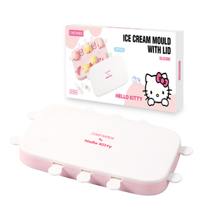 Chefmade Kt7153 BPA Miễn Phí Phim Hoạt Hình Màu Hồng Silicone Ice Cream Khuôn Với Nắp - Product Image 1