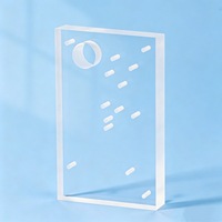 Plaque de quartz percée sur mesure avec plusieurs trous pour équipement de laboratoire
