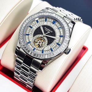 Montres mécaniques automatiques de luxe personnalisées pour hommes, avec diamants creux, 2025 - Product Image 5