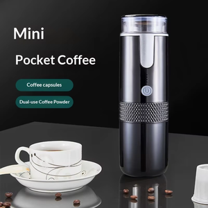 Mini machine à café à capsules électrique portable de poche, réservoir d'eau de 170 ml, matériau PP+ABS, utilisation en extérieur, en voiture, à la maison, machine à expresso - Product Image 4