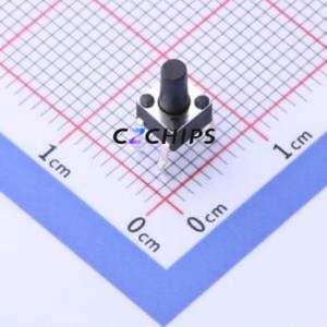 TS-1091-A10B2-D2 Tactile Switch Through hole Component (THT) Switch Single Pole Single Throw Round Button 1.8N 4.5mm - Product Image 1