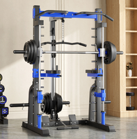 Dispositivo de entrenamiento integral multifuncional para el hogar, equipo de fitness para el hogar, máquina de sentadillas profundas y soporte de empuje