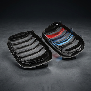 AISKA ABS Noir brillant avec grille de ventilation avant tricolore à double lamelles pour BMW X3 G01 X4 G02 X3M F97 X4M F98 - Product Image 5
