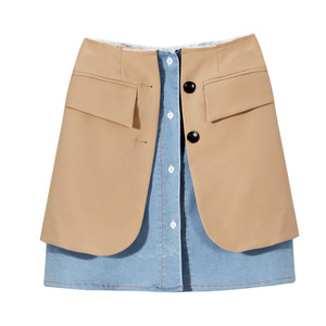 Primavera 2024 para <span class=keywords><strong>mujer</strong></span>, diseño <span class=keywords><strong>de</strong></span> nicho, conjunto informal <span class=keywords><strong>de</strong></span> dos piezas, nuevo traje <span class=keywords><strong>de</strong></span> Camisa vaquera <span class=keywords><strong>de</strong></span> estilo interior personalizado con chaqueta y falda - Product Image 6