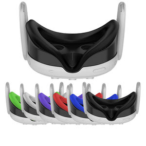 Amazon Hot VR Accessoires de protection faciale en silicone pour Meta Quest 3 Couvre-<span class=keywords><strong>masque</strong></span> en silicone souple anti-transpiration pour <span class=keywords><strong>Oculus</strong></span> Quest 3 - Product Image 1