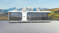 Vente en gros de petites maisons modulaires en acier préfabriquées écologiques Mini abri pour voiture Hôtel Villas Conteneurs d'expédition Panneau sandwich