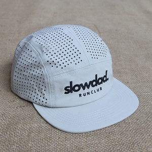 Custom Embroidery 5 Panel <strong>Cap</strong> Lightweight Quick Dry Laser Cut Perforated Mesh <strong>Running</strong> Hat <strong>Men</strong> Women Outdoor Sports Camping <strong>Caps</strong> - Product Image 3