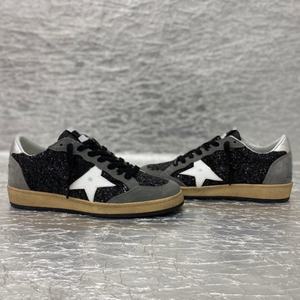 Baskets décontractées en cuir de vachette de haute qualité, tendance mode, style délavé, ornées de étoiles, unisexe - Product Image 2