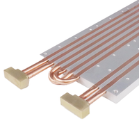 Grand dissipateur de chaleur en aluminium personnalisé pour l'usinage CNC par refroidissement par eau avec services de découpe par pliage par soudage