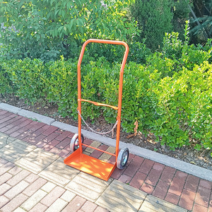 Carrito para cilindros de gas 1090*570*340mm de acero al carbono con marco de fijación con cadena para transporte de cilindros de oxígeno - Product Image 2