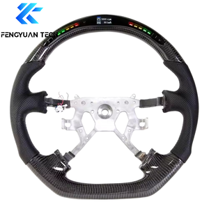 Volante de Coche Personalizado de Fibra de Carbono Forjado con Alcántara para <span class=keywords><strong>Nissan</strong></span> Sentra Nismo <span class=keywords><strong>Juke</strong></span> G37 370z rs F15 - Product Image 4