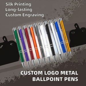 Hot Sale Custom Logo Metal Ballpoint Personalized Engraved Advertising Promotional Pens Gift - Product Image 2