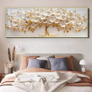 Peintures murales décoratives d'usine, motifs floraux et arbres, pour la décoration intérieure, art islamique de luxe, images imprimées, peintures en porcelaine cristalline - Product Image 4