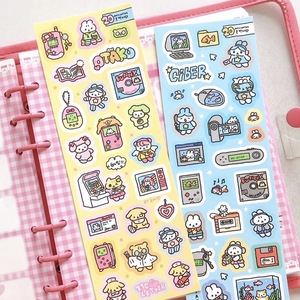 Paquete de 1 Pegatina, Pegatinas de Conejo con Dibujos a Mano, Lindas y Creativas, Materiales de Decoración para Bullet Journal - Product Image 2