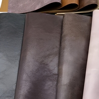 Cuir synthétique PU imperméable de 0,7 mm d'épaisseur avec un design texturé bicolore pour chaussures, sacs, canapés, ceintures, textiles de maison, décoration intérieure