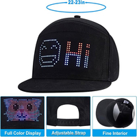 Gorra de Béisbol LED RGB a Todo Color, Programable y Ajustable, Precio de Fábrica, Nueva Llegada