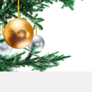 Decorazioni Natalizie in Vetro Brasserie D'achouffe, Ornamenti Rotondi da Appendere, Stampa a Colori Completa - Product Image 1