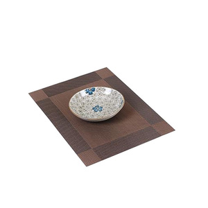 Set de table en PVC de style européen, bicolore diagonal, antidérapant, résistant à la chaleur, nappe, tapis isolant thermique, style occidental - Product Image 5