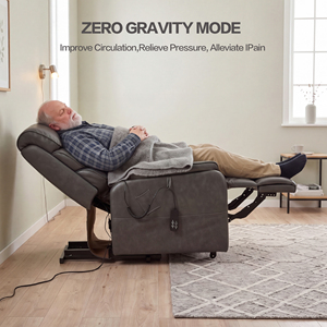 Sillón Reclinable Eléctrico CJSmart Zero Wall Hugger, <span class=keywords><strong>de</strong></span> Perfil Bajo y Apoyo contra la Pared, para Rehabilitación y Recuperación - Product Image 3