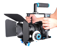 Kit de cage pour caméra vidéo DSLR portable Stabilisateur de caméra Support Cage C200 Équipement de tournage professionnel Boîte pare-soleil