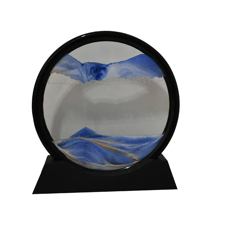 Best Selling Room Decoration Art Ornament Gift Rotate Sand Pictures Creative 3d Art Quicksand Painting