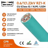 Cable Flexible RZ1-K FXG(AS) 0.6/1kV, Conductores Flexibles 90 ℃   Cable UNE de Cobre Clase 5 XLPE PEX Sin Halógenos UNE N2XY Angola EESCABLE