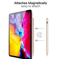 Stylet actif rose doré avec attraction magnétique et pointe remplaçable pour une écriture fluide sur iPad 2018-2024