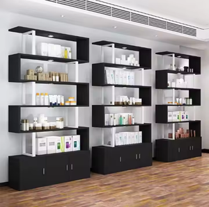 Meilleures ventes : Meuble de rangement en bois, étagère à livres, présentoir pour salons de beauté et coiffure, adapté à diverses applications : salons de coiffure, salles de sport, chambres, salles à manger, salles de bain - Product Image 6