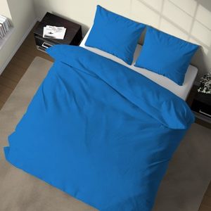 Juego de Funda Nórdica 100% Algodón Azul Avio Tamaño Queen Francés 240x220cm - Product Image 3