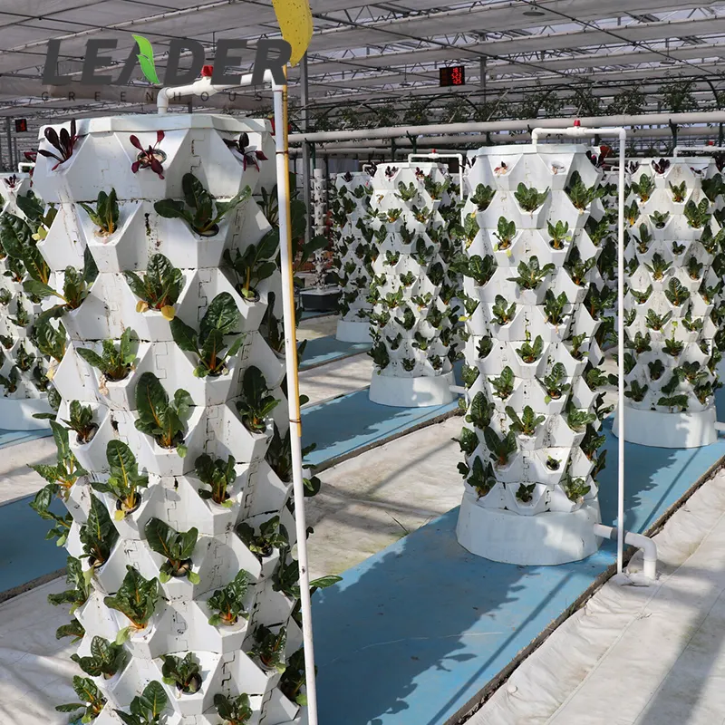 農業水耕栽培システム温室屋内植物屋内ハーブ用自動灌漑垂直タワー