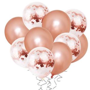 Consegna Rapida di Palloncini in Oro Rosa per Feste, Matrimoni, Compleanni, San Valentino, Capodanno, Decorazioni con Palloncini ad Elio - Product Image 4