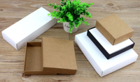 Boîtes cadeaux en carton kraft recyclé de luxe personnalisées en blanc, noir et marron pour emballages de savon DIY avec couvercles