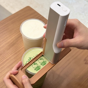 Impresora portátil de café EVEBOT, impresora de etiquetas con Bluetooth, funciona con batería de 5V, tinta comestible para imprimir en alimentos - Product Image 1