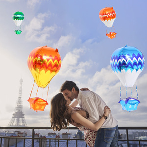 Bong Bóng Khí Nóng 4D 22 Inch Bong Bóng Mylar Hình Tròn Giá Cả Đồ Trang Trí Tiệc Sinh Nhật Đám Cưới Tự Làm Heli Cho Em Bé Tắm - Product Image 3