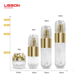 Sang trọng chăm sóc da Huyết Thanh thủy tinh bơm Chai 50 gam Lotion lọ thủy tinh ưa thích mỹ phẩm chai 40ml <span class=keywords><strong>100ml</strong></span> 120ml - Product Image 6