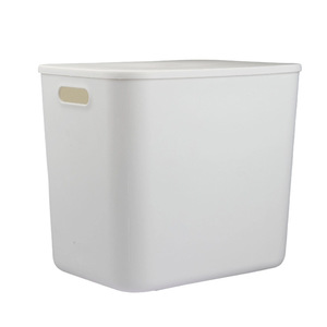 Clothing Organizer <b>Storage</b> Box Rectangle Solid Color <b>Stackable</b> With Lid For <b>Wardrobe</b> Clothes Underwear Dormitory Use - Product Image 2