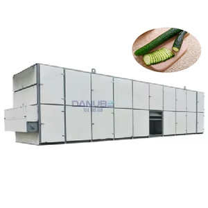 Sécheur à bande maillée pour tranches de concombre, fonctionnement continu 24h/24, ligne de production de concombre - Product Image 1