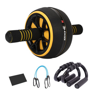Roue <span class=keywords><strong>abdominale</strong></span> antidérapante Leeton 360 degrés en PP+ABS <span class=keywords><strong>pour</strong></span> la musculation à domicile et en salle de sport, équipement d'entraînement de force, genouillère - Product Image 1