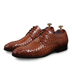 Zapatos de cuero de vaca de alta calidad para hombre, calzado de estilo formal de negocios, Punta puntiaguda - Product Image 1